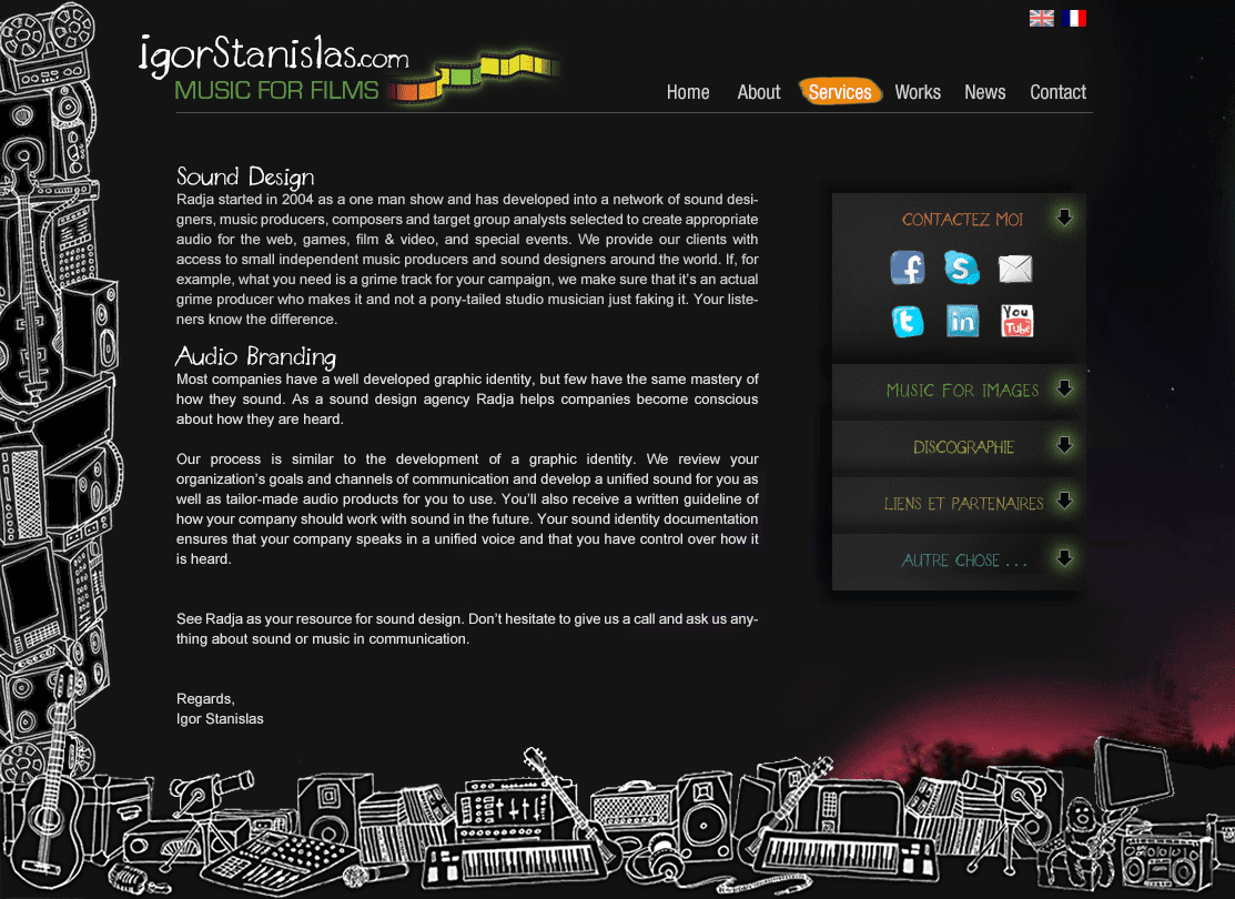 Igor Stanislas ancien site