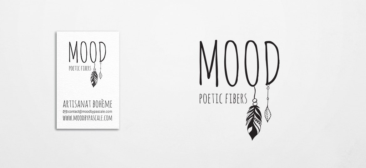Logo et carte de visite pour MoodByPascale.com