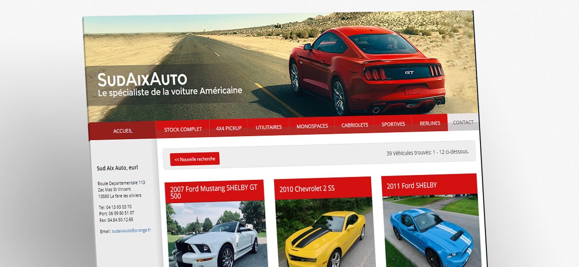 Redesign SudAixAuto.com